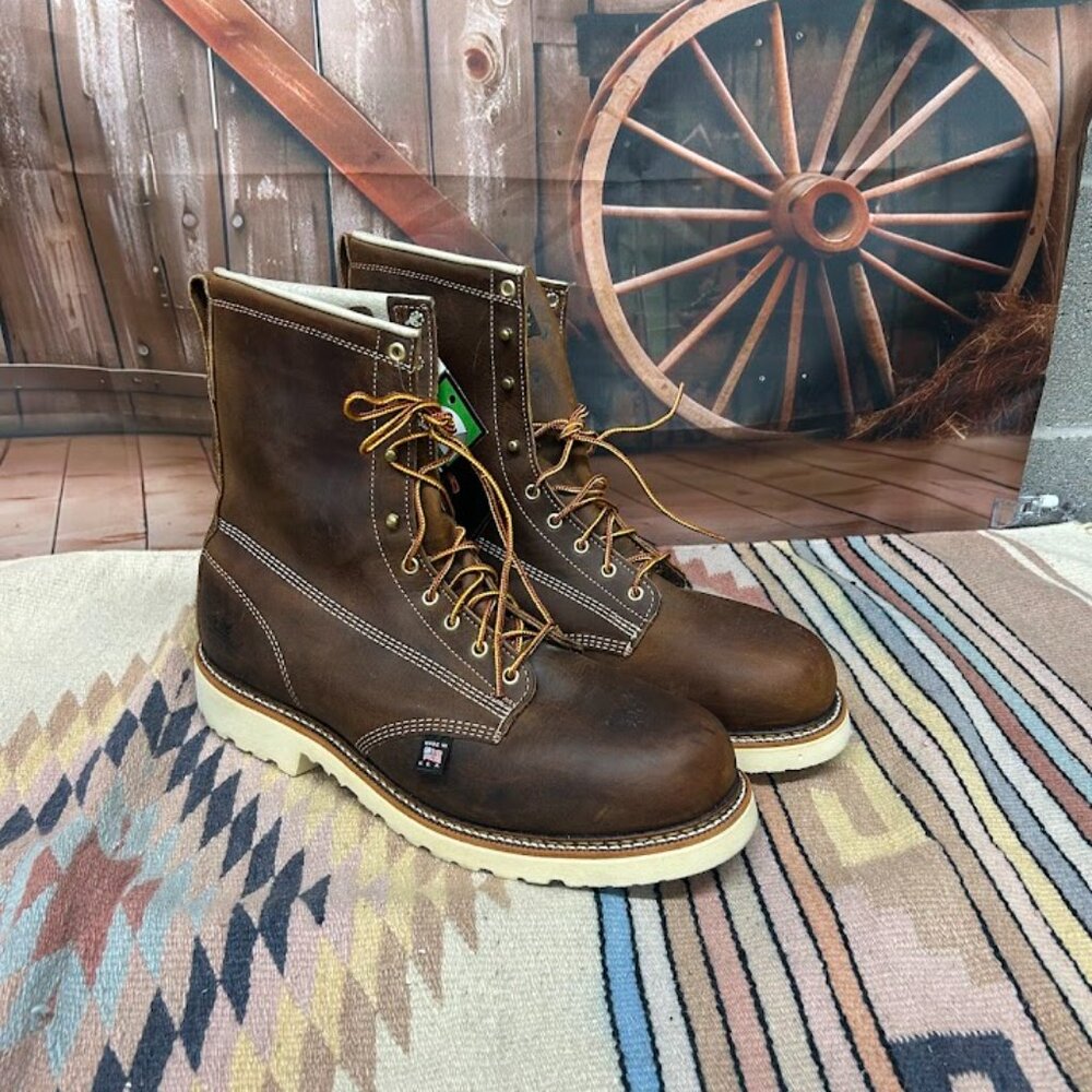 Men's Thorogood American Heritage – 8″ Steel Toe Boots Size 14D
